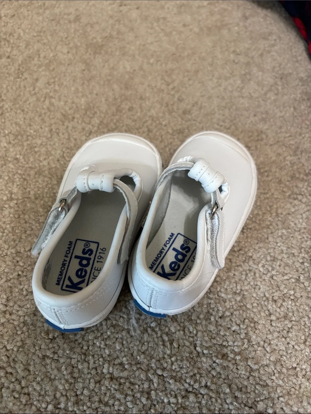 Keds Kids White Leather Mary Jane Slip-On size 3 toddlers Shoes